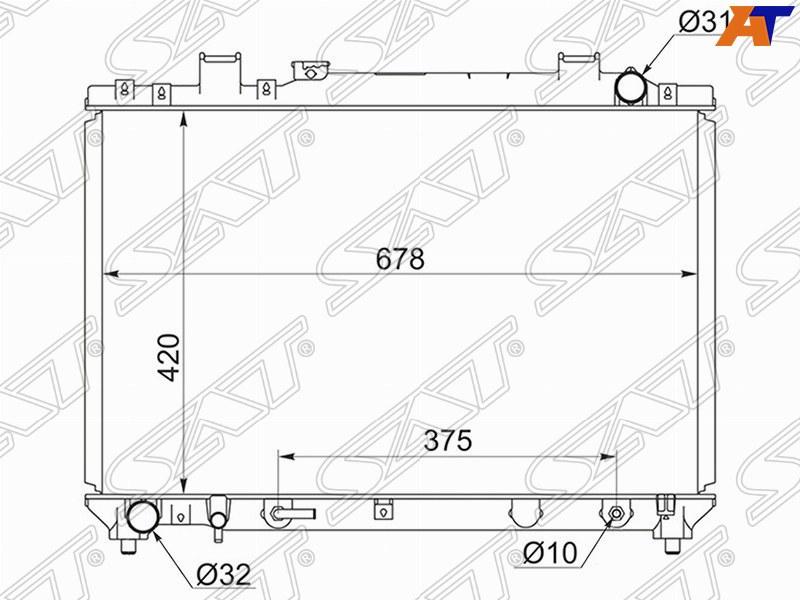 Радиатор TOYOTA TOWN ACE NOAH /LITE ACE SR4 /5# 3S-FE 96-07