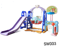 Детский игровой комплекс SW003 синий, фото 1