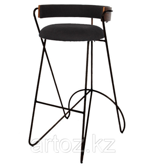 Стул барный LOOP BAR stool (Black) - фото 1 - id-p82820969