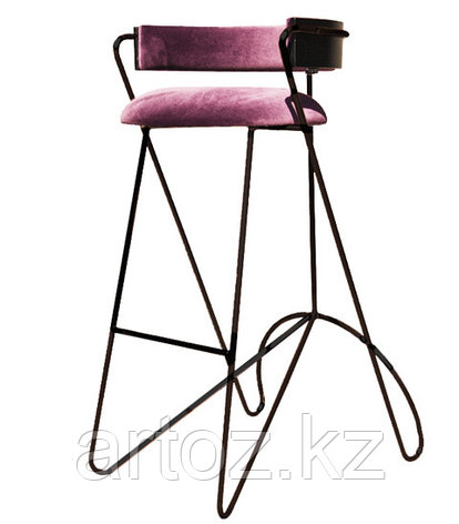 Стул барный LOOP BAR stool (Pink), фото 1