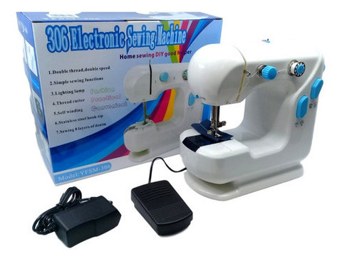 Швейная машинка компактная электромеханическая YFSM-306 с LED подсветкой и педалью - фото 7 - id-p82826018