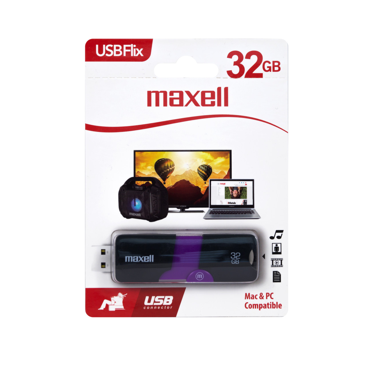 Флешка USB Speedboat 32GB 3.1 black Maxell., фото 1