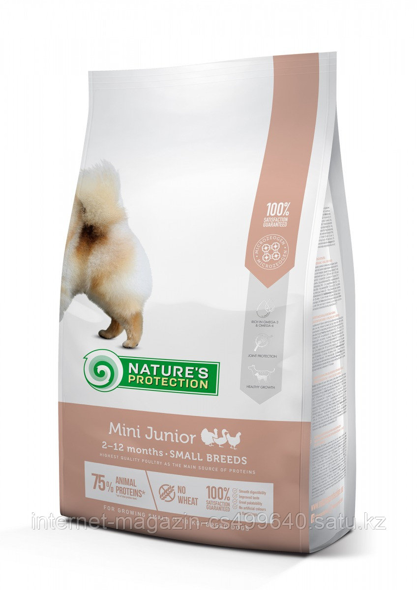 Сухой корм для щенков мелких пород Nature's Protection Mini Junior Poultry