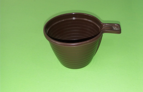 Чашка кофейная 180 мл коричневая (100шт)