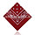 Бандана платок хлопковая с узором восточный огурец квадратная 53х53 см бордовая, фото 3