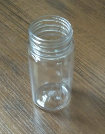Бутылка 100мл 38мм прозрачная круглая+крышка(300шт, 6,5кг, ДШВ75х50х40)(ВД 91х45мм) - фото 1 - id-p82836176