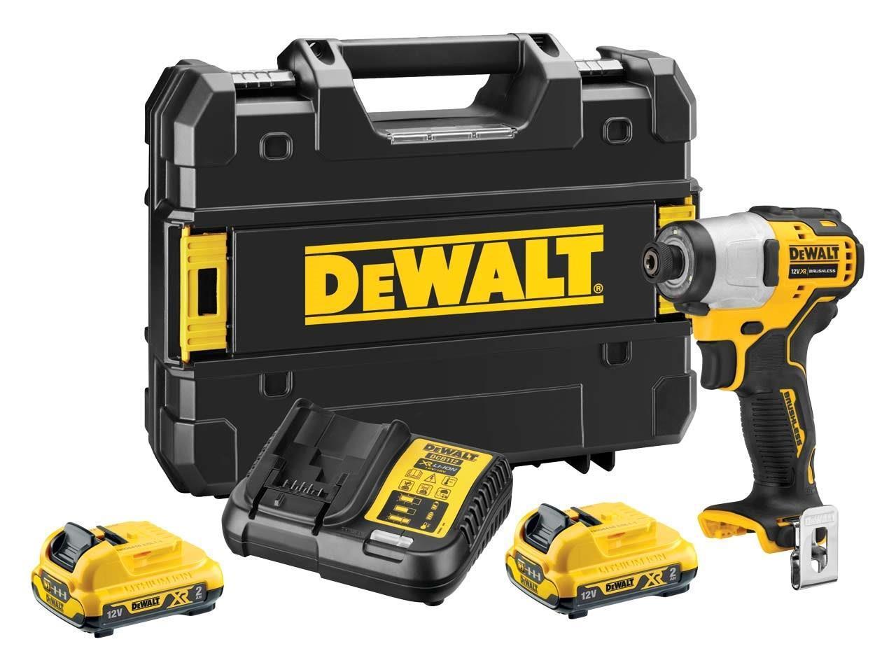 Шуруповерт Dewalt DCF801D2, ультра компакт импульсный 12В