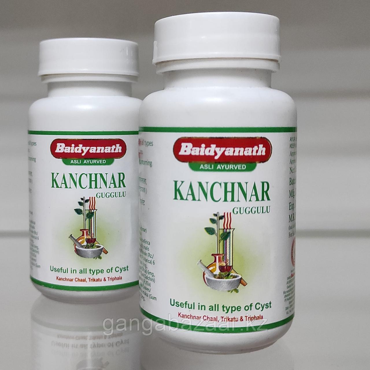 Канчнар Гуггул (Kanchnar guggulu, Baidyanath)  - для лимфатической и эндокринной систем, кисты, варикоз 80 таб