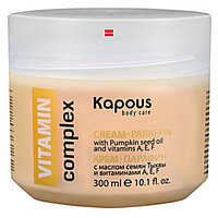 Крем-парафин 300мл с маслом семян тыквы и витаминами A, E, F VITAMIN complex Kapous