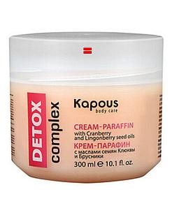 Крем-парафин 300мл с маслами семян клюквы и брусники Detox complex Kapous