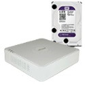 Hikvision DS-7104NI-SN/P+ жесткий диск WD10PURX - фото 1 - id-p82859847