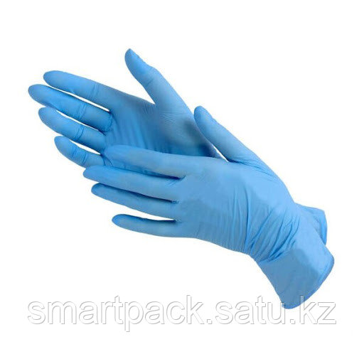 Перчатки нитрил M,L голубые Unex - фото 1 - id-p82865522