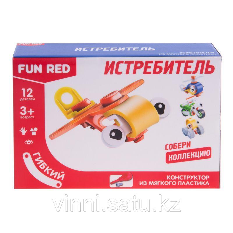 Конструктор гибкий "Истребитель Fun Red", 12 деталей - фото 2 - id-p82863084