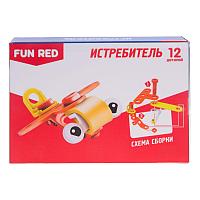 Конструктор гибкий "Истребитель Fun Red", 12 деталей