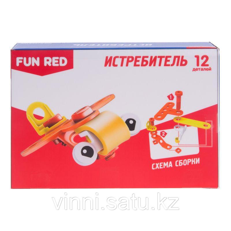 Конструктор гибкий "Истребитель Fun Red", 12 деталей - фото 3 - id-p82863084