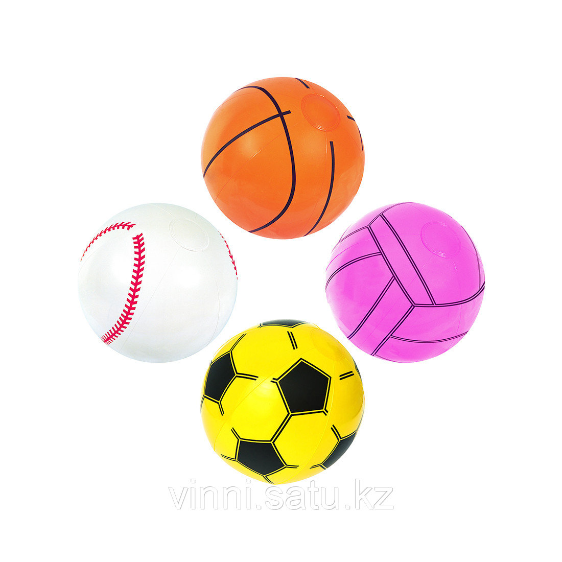 Надувной пляжный мяч BESTWAY: 31004 Sport 41см, бейсбольный - фото 2 - id-p82863923