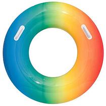 Круг для плавания BESTWAY: 36126 Rainbow 10+ (Радуга) 91 см, желтый