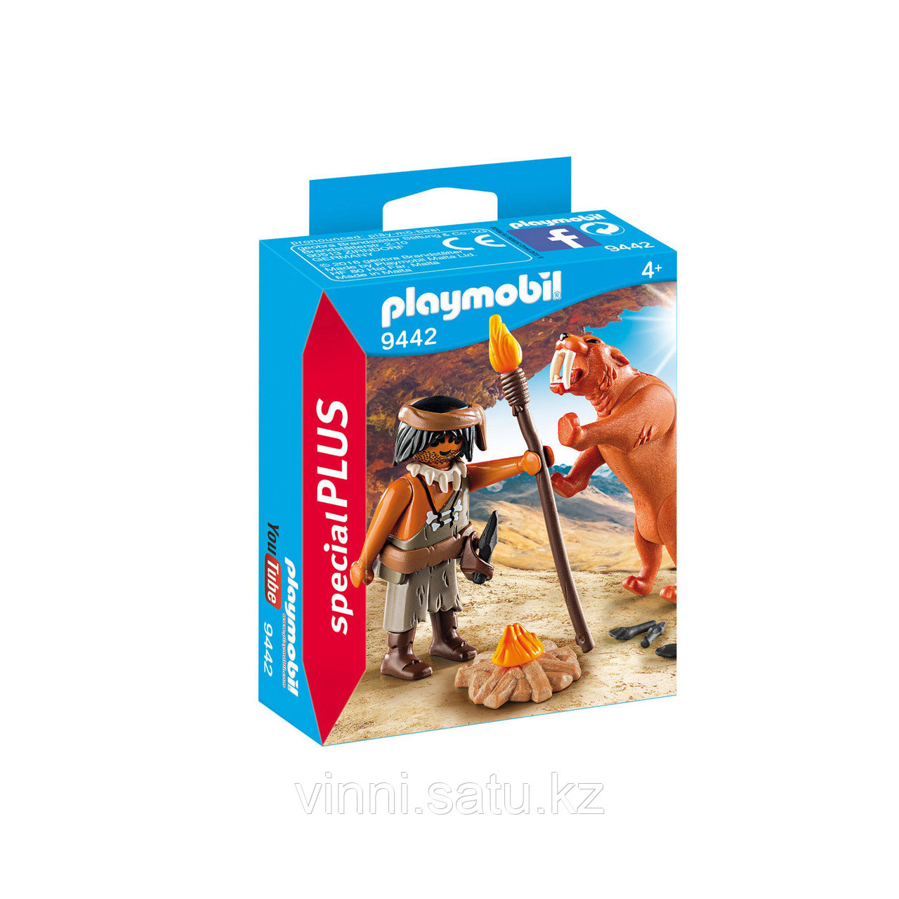 Playmobil Экстра-набор: Пещерный человек с саблезубым тигром - фото 1 - id-p82861609