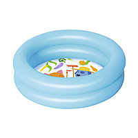 Детский надувной бассейн 2-Ring Kiddie 61х15 см BESTWAY: 51061, Винил, 21л., Голубой