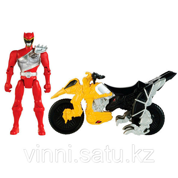 Power Rangers Samurai Dino Charge "Диноцикл и Красный рейнджер" 12 см - фото 1 - id-p82861630
