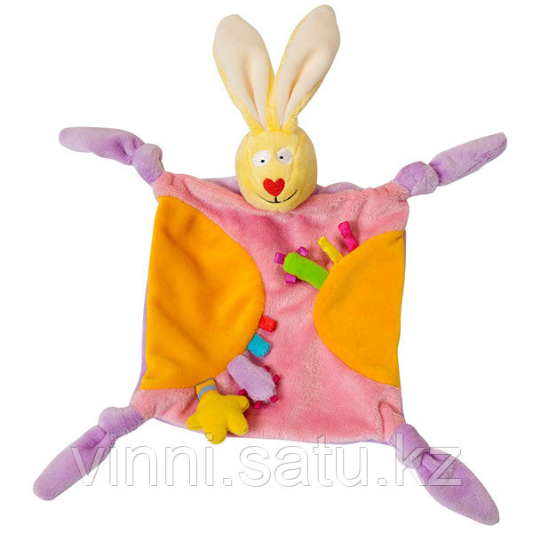 Taf Toys Платочек - прорезыватель "Кролик" розовый - фото 1 - id-p82861864