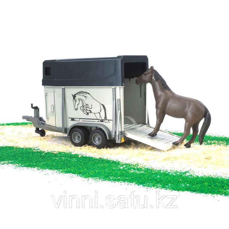 Прицеп-коневозка с лошадью - фото 1 - id-p82864149