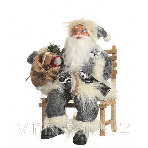 Kaemingk: Декорация Дед Мороз в красном сидящий в кресле 26 см - фото 1 - id-p82861142