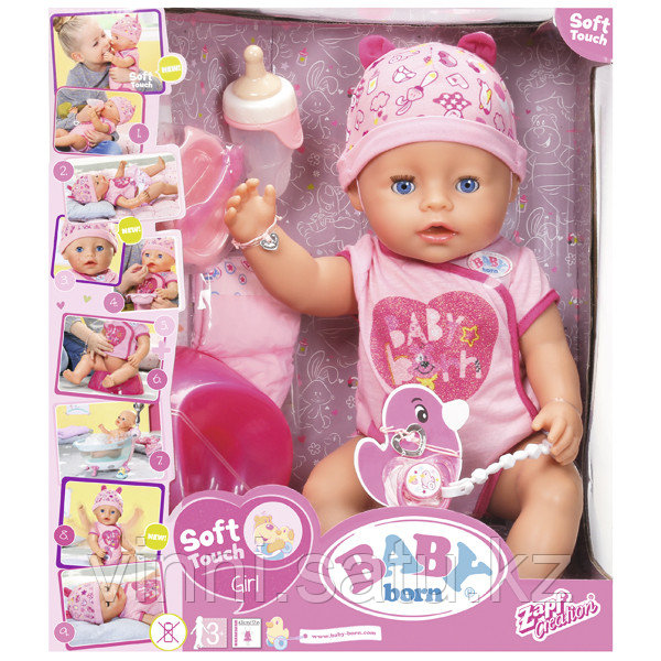 Zapf Creation BABY born Кукла Интерактивная, 43 см, кор. - фото 3 - id-p82862391
