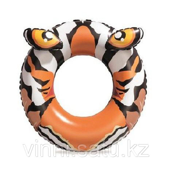 Круг для плавания Predator 10+ (Хищник) BESTWAY: 36122 91 см, тигр - фото 1 - id-p82863209