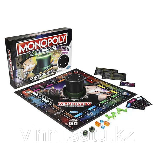 Hasbro Monopoly Үстел үстіндегі монополия ойыны Дауыспен басқару - фото 3 - id-p82860941