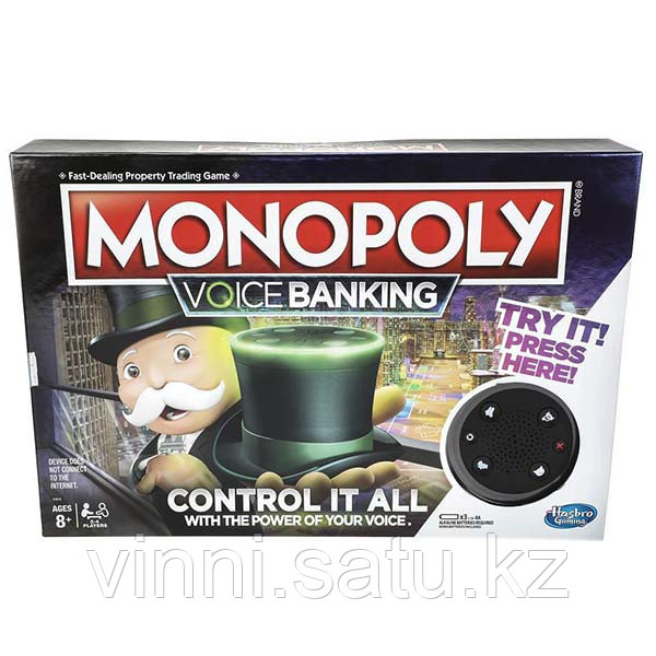 Hasbro Monopoly Игра настольная Монополия Голосовое Управление - фото 4 - id-p82860941