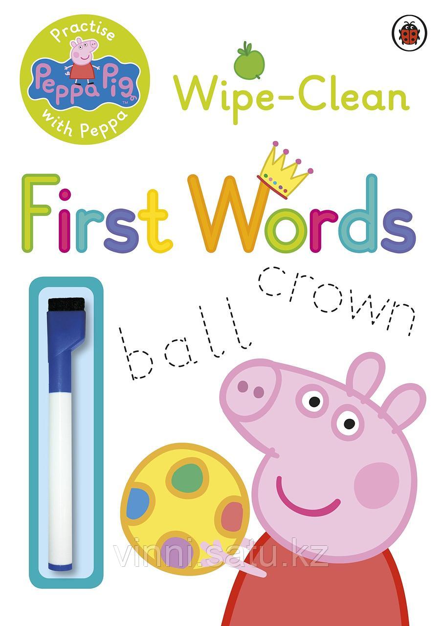 PEPPA PIG: PRACTICE WITH PEPPA (WIPE-CLEAN) FIRST WORDS! - фото 1 - id-p82861554