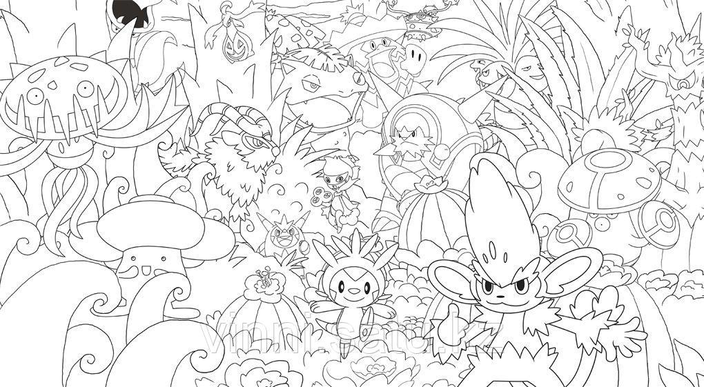 POKEMON:POKEMON CREATIVE COLOURING BOOK - фото 4 - id-p82861622