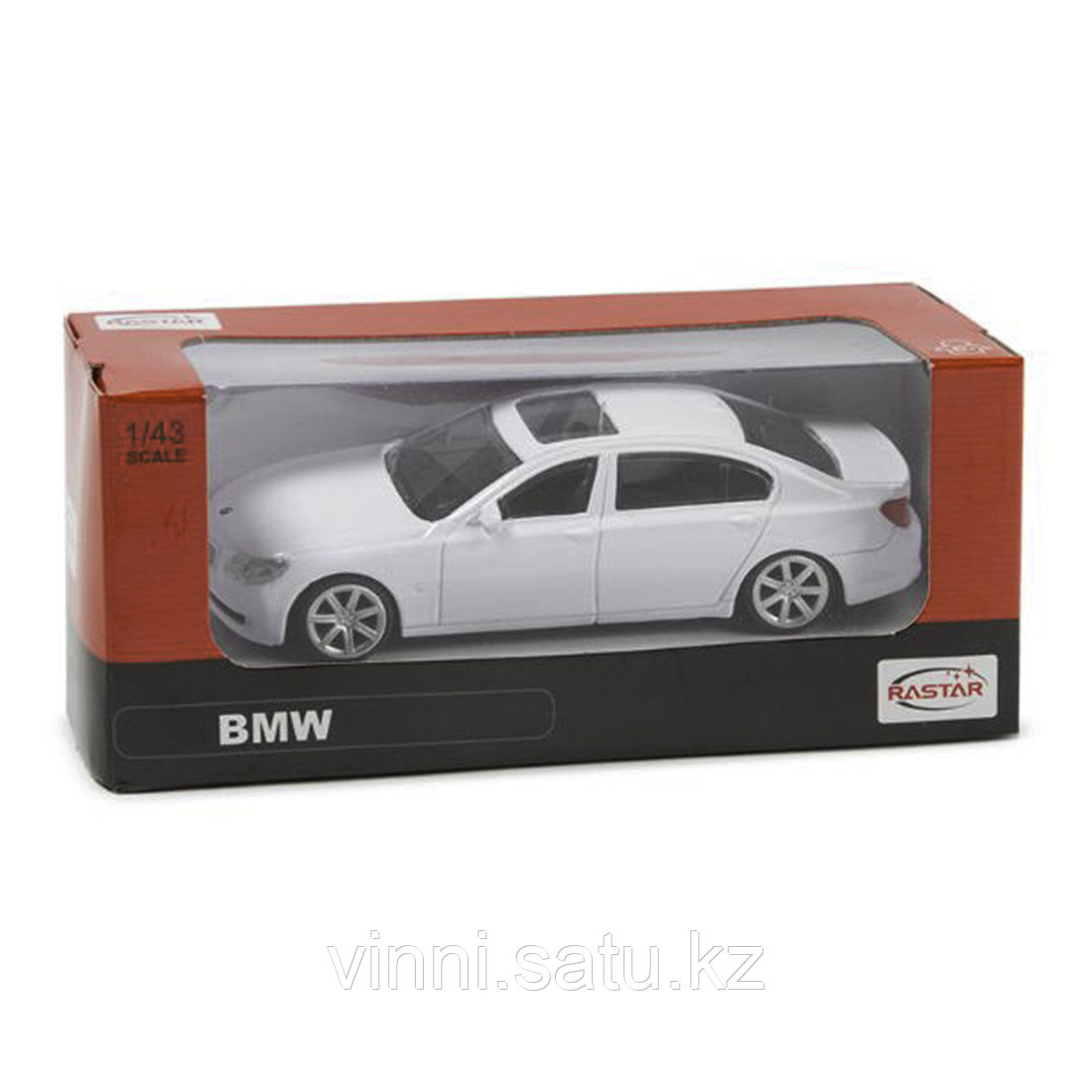 Металлическая машинка RASTAR 37600W 1:43, BMW 7 series, 11,5 см, Белая - фото 3 - id-p82863576