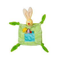 Taf Toys Платочек - прорезыватель "Кролик" зеленый