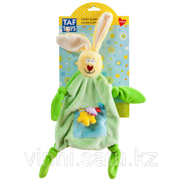 Taf Toys Платочек - прорезыватель "Кролик" зеленый - фото 2 - id-p82861863