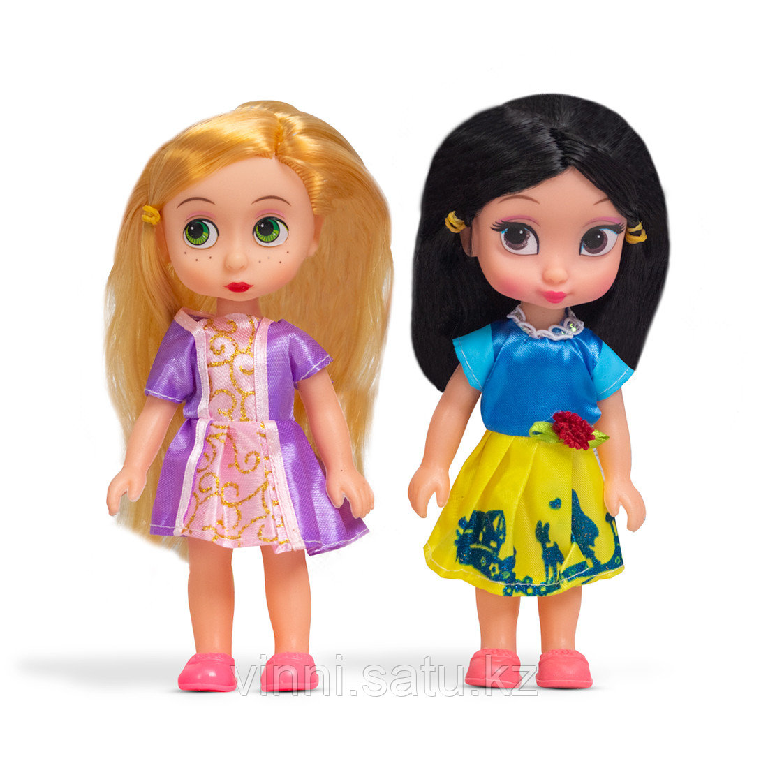 Набор мини-кукол X Game kids, Серия Лили - маленькая принцесса (сиреневое платье, желтая юбка) 16 см - фото 1 - id-p82863876