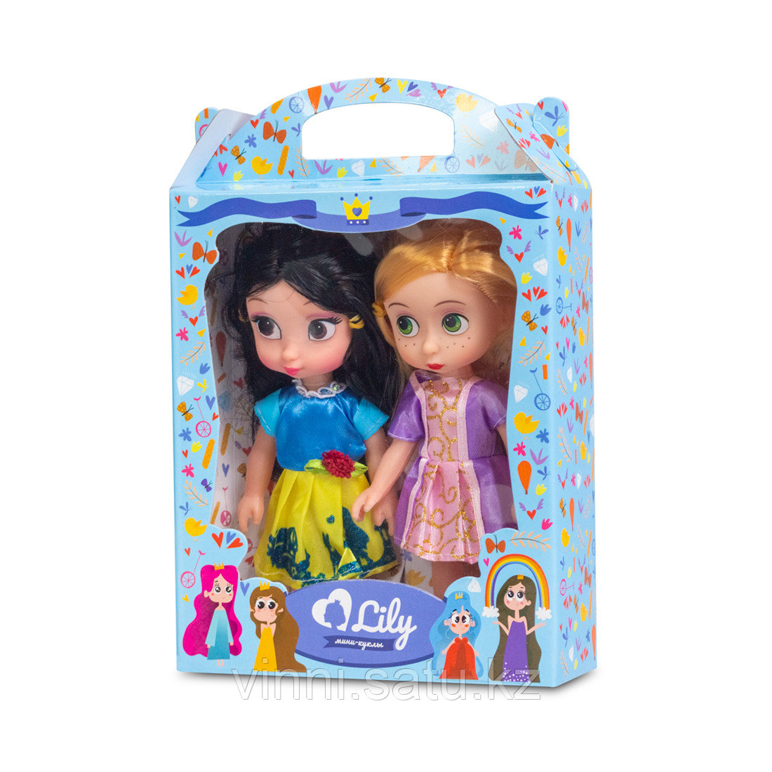 Набор мини-кукол X Game kids, Серия Лили - маленькая принцесса (сиреневое платье, желтая юбка) 16 см - фото 3 - id-p82863876