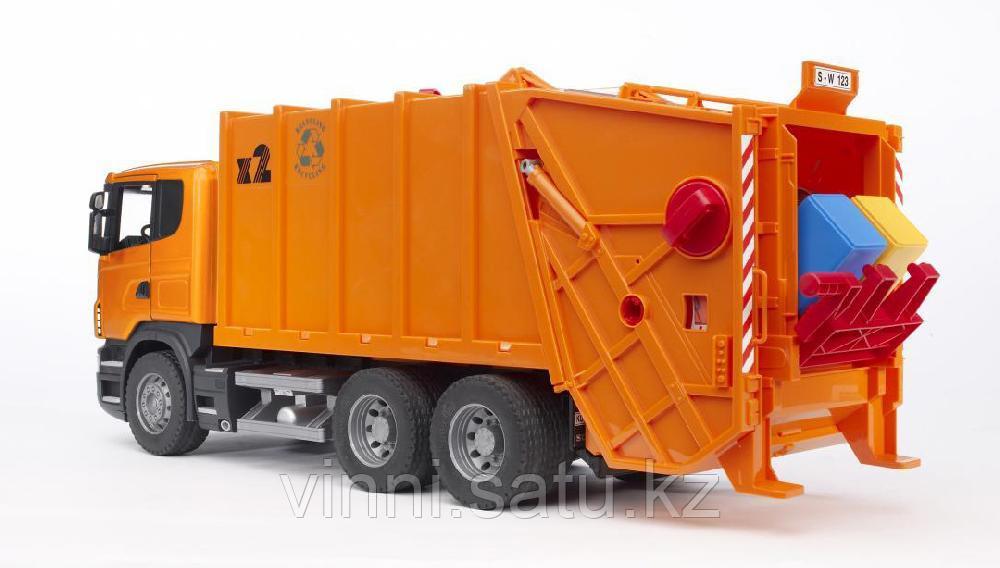 Bruder - Игрушечный Мусоровоз Scania (цвет оранжевый) 1:16 - фото 3 - id-p82860452