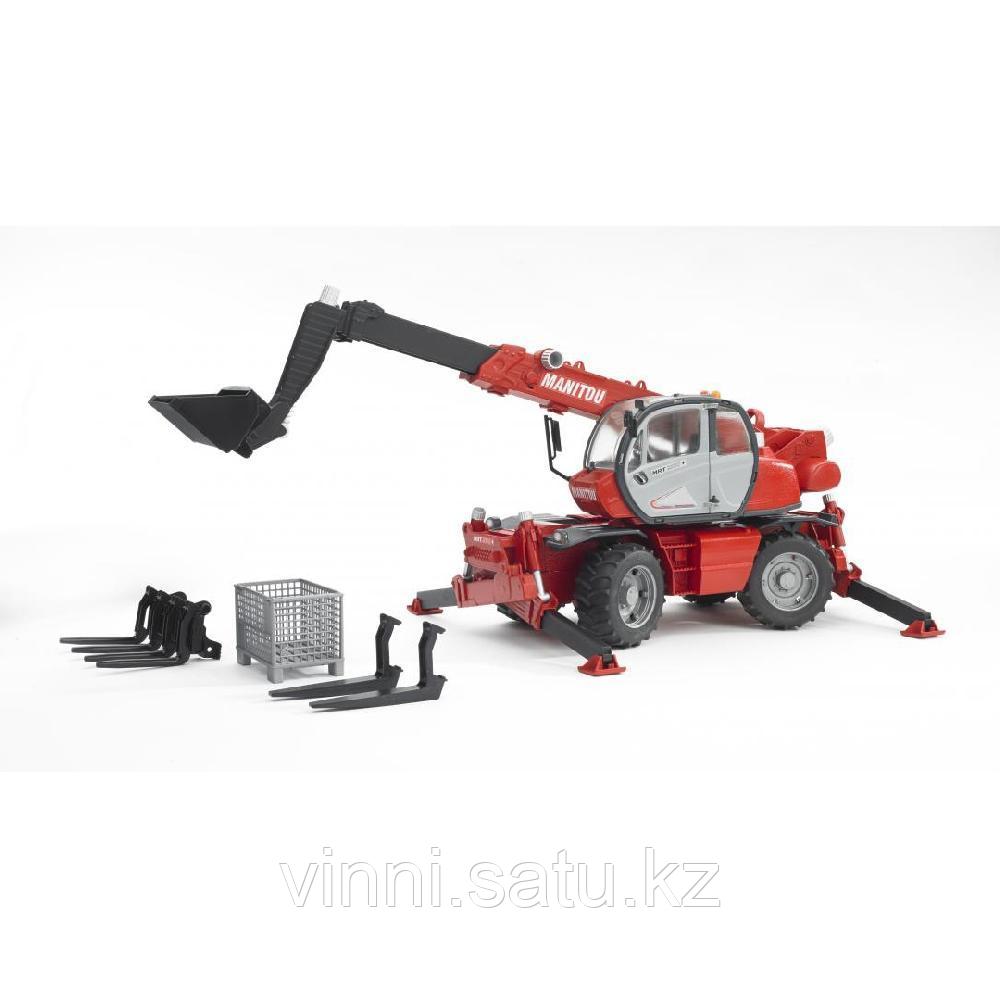 Bruder - Игрушечный Погрузчик колесный Manitou MRT 2150 с телескопическим ковшом 1:16 - фото 1 - id-p82860454