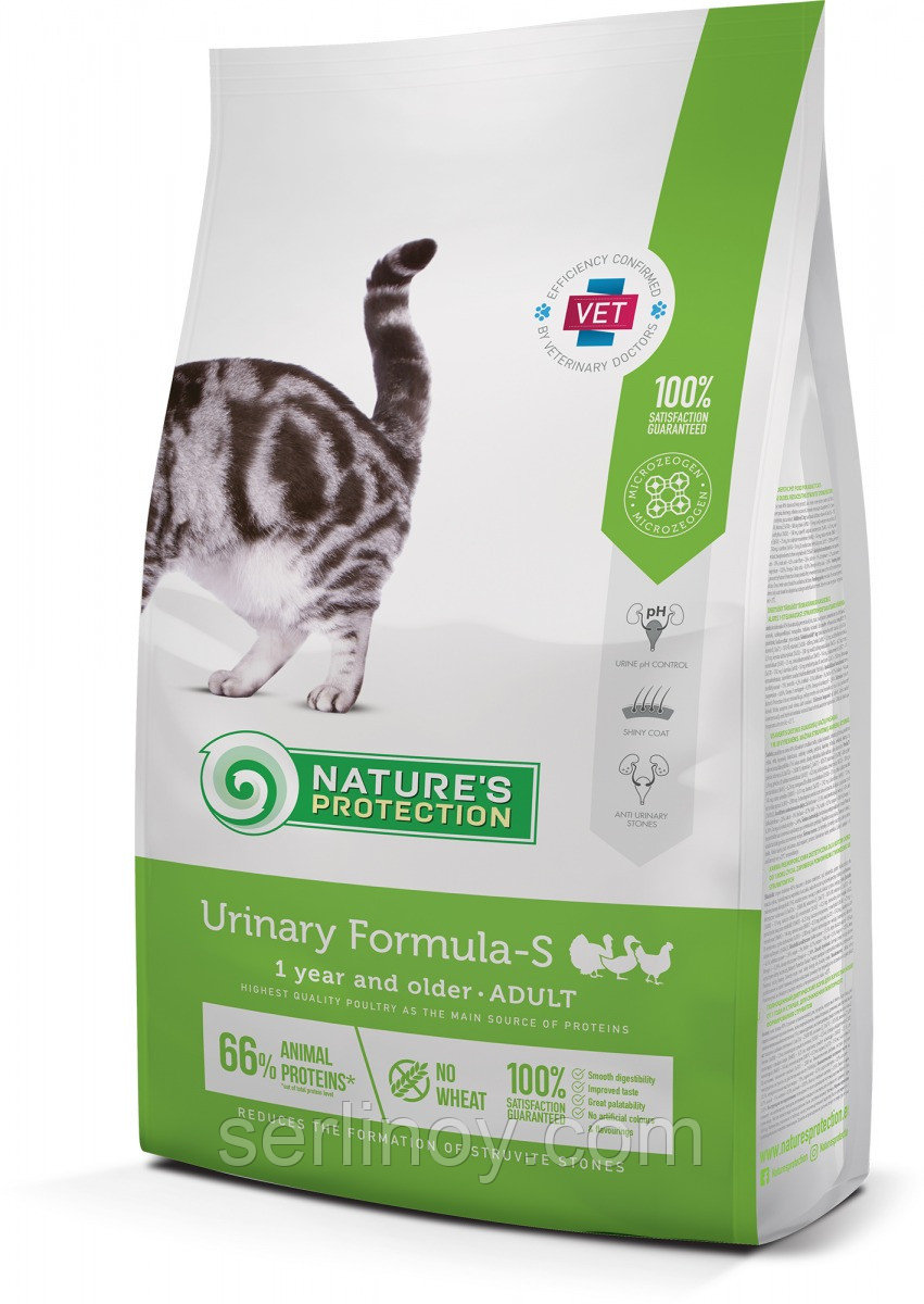 Сухой корм для кошек против образования струвитных камней Nature's Protection Urinary Formula-S