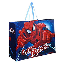 Подарочный пакет Бумажный "Супер-подарок: Великий Человек-паук", 61х46х20 см.