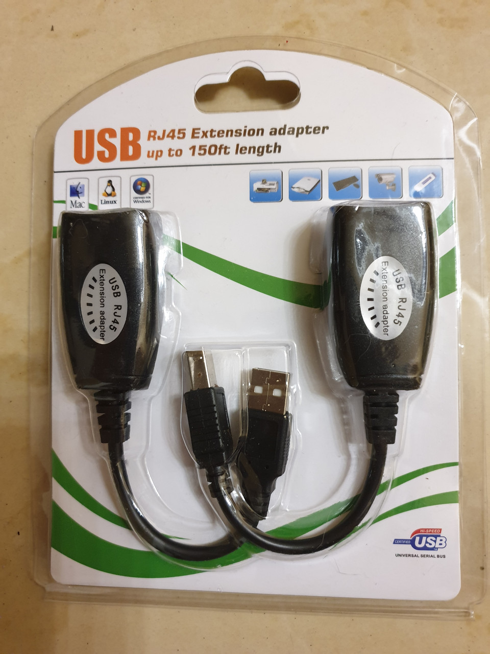 Адаптер-удлинитель USB-AM BM RJ45 по витой паре до 45 метров