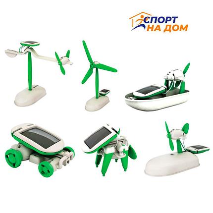 Конструктор робот трансформер на солнечных батареях 6 в 1 Solar Robot, фото 1