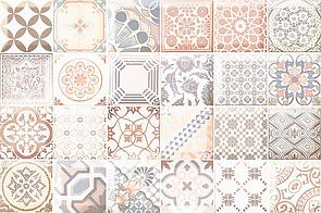 Кафель | Плитка настенная 20х30 Равенна | Ravenna коричневый вставка декор D