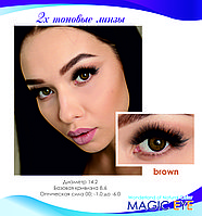 Цветные линзы Magic eye Brown (карий)