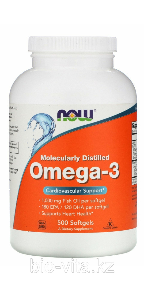Омега 3 (Omega 3)180 мг. EPA/120 мг. DHA. 500 капсул.