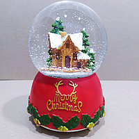 Музыкальный снежный шар "Merry Christmas", 12см., фото 1