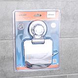Держатель для туалетной бумаги на вакуумной присоске "Accoona A11405", цвет хром, фото 4