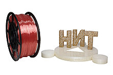 Пластик для 3D печати "НИТ", Petg прозрачно-розовый 1 кг.